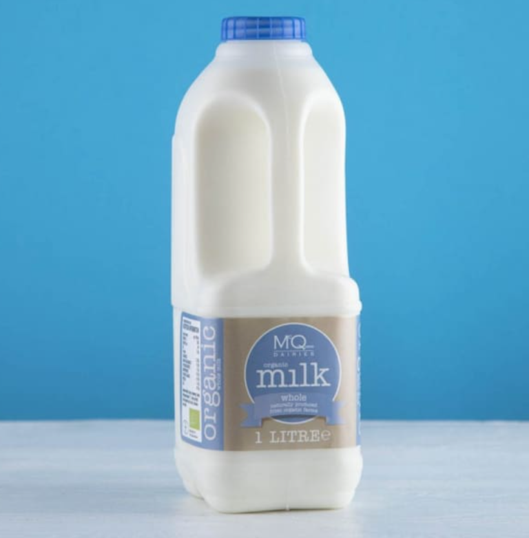 1 LITRE WHOLE MILK ORGANIC PLASTIC