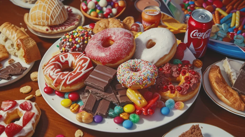 american diet sweets donuts sugar Unprocessed Food Impact