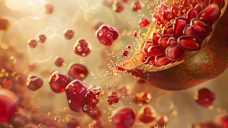 pomegranate close up